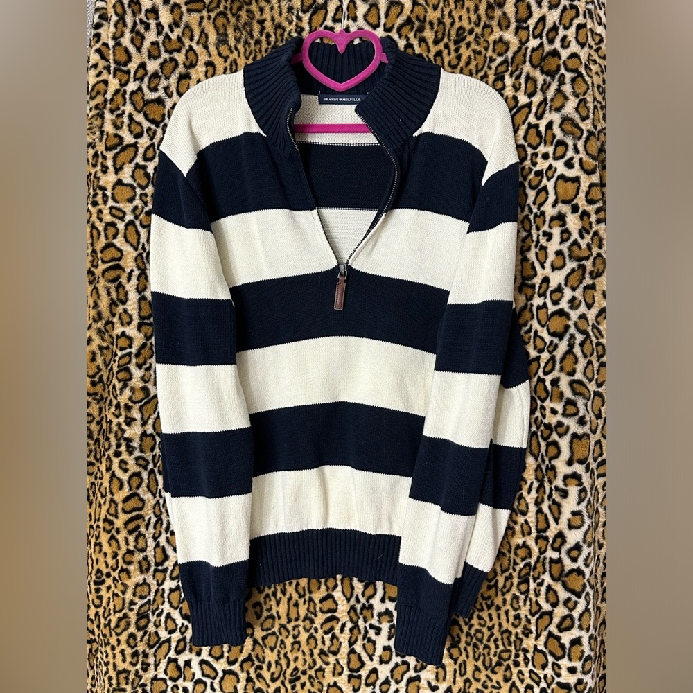 Brandy 🖤 Melville ALEAH COTTON STRIPE SWEATER